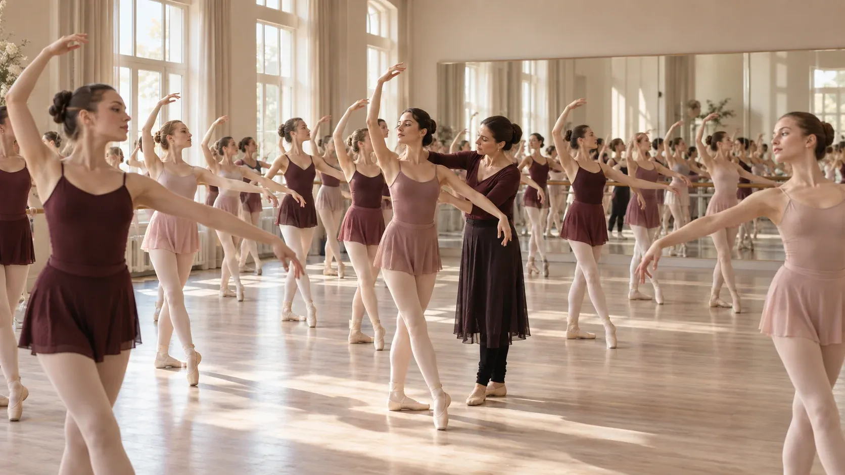 Vingt Élèves, Une Salle, Un Miroir